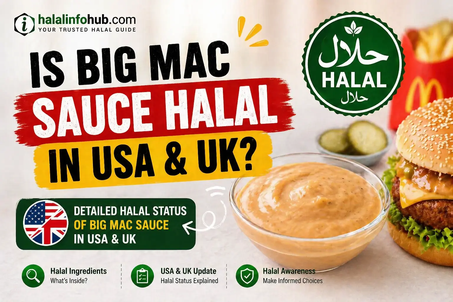 Is Big Mac Sauce Halal in USA & UK?