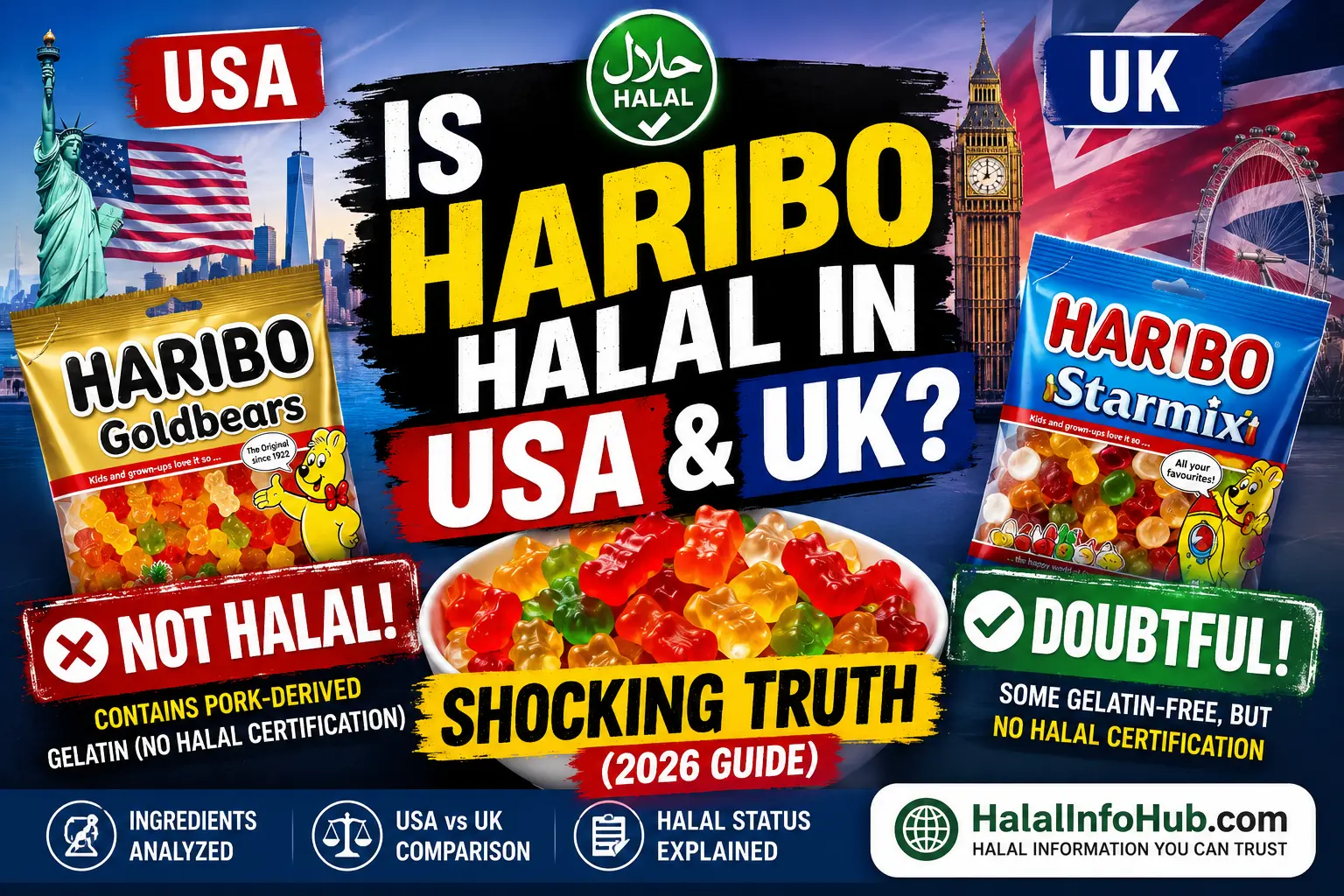 Is Haribo Halal in USA & UK Shocking Truth (2026 Guide)
